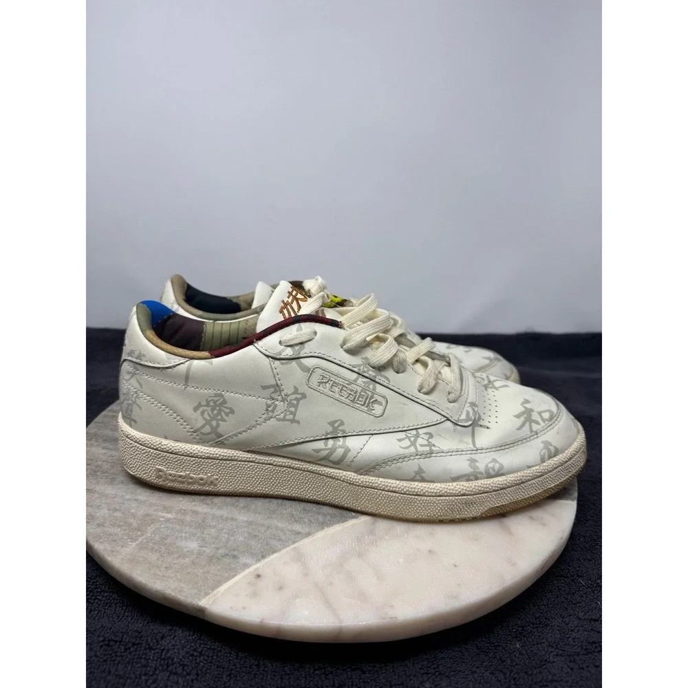 Reebok Club C 85 Kung‎ Fu Panda White Graphic Men's Sneakers Shoes Size 10.5